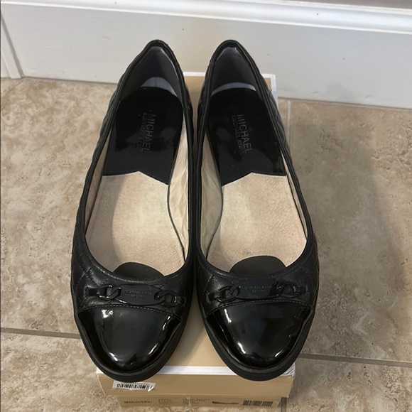 Michael Kors Black Quilted Flats - Picture 2 of 7